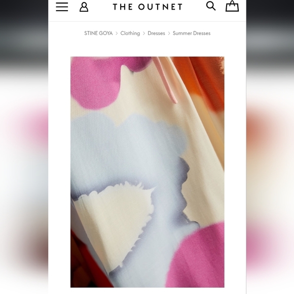 GUC Stine Goya Dounya Floral Voile Mini Dress Light Fluid Eco Vero, Size XS - Picture 13 of 13